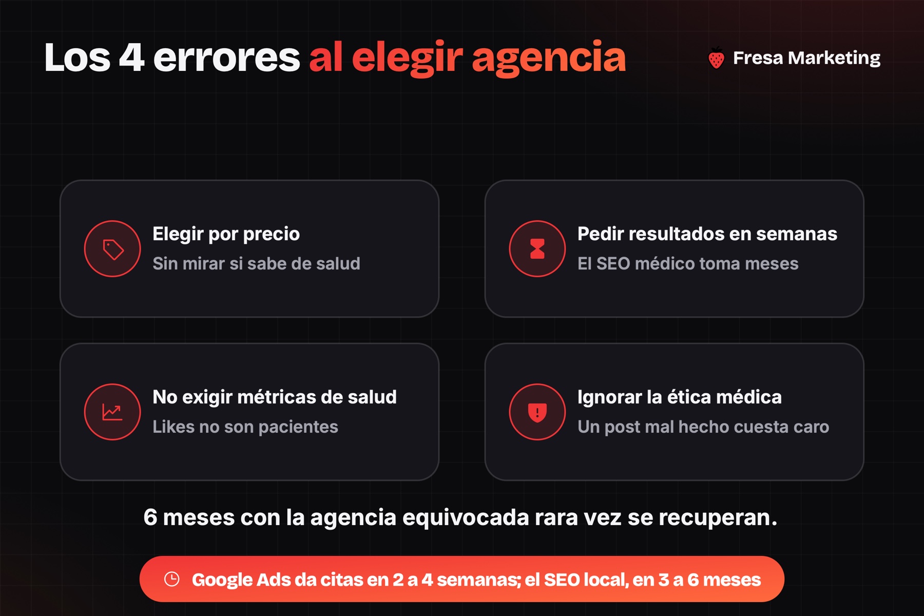 Los 4 errores al elegir agencia de marketing para clínicas en Panamá