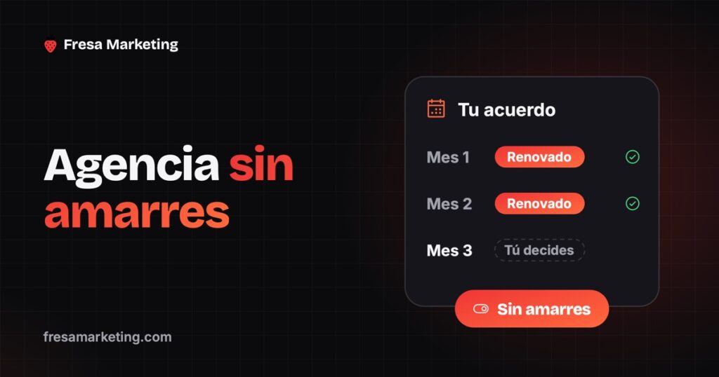 Portada de agencia sin contrato largo: el acuerdo se renueva mes a mes y el mes 3 lo decides tú