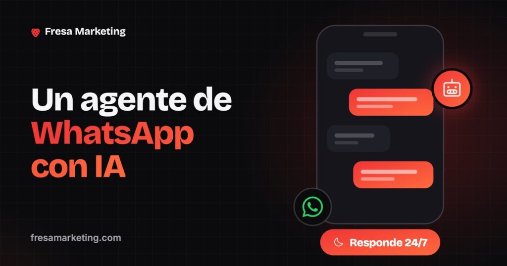 Portada: agente de whatsapp con inteligencia artificial que contesta los mensajes solo, a cualquier hora