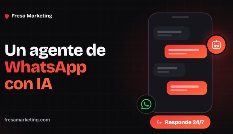 Portada: agente de whatsapp con inteligencia artificial que contesta los mensajes solo, a cualquier hora