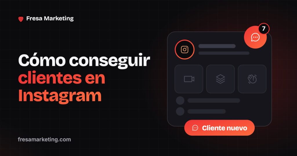 Portada de cómo conseguir clientes en instagram: un perfil con mensajes nuevos entrando