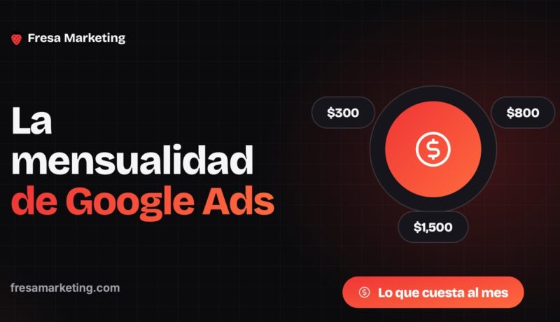 Cuánto cuesta Google Ads al mes