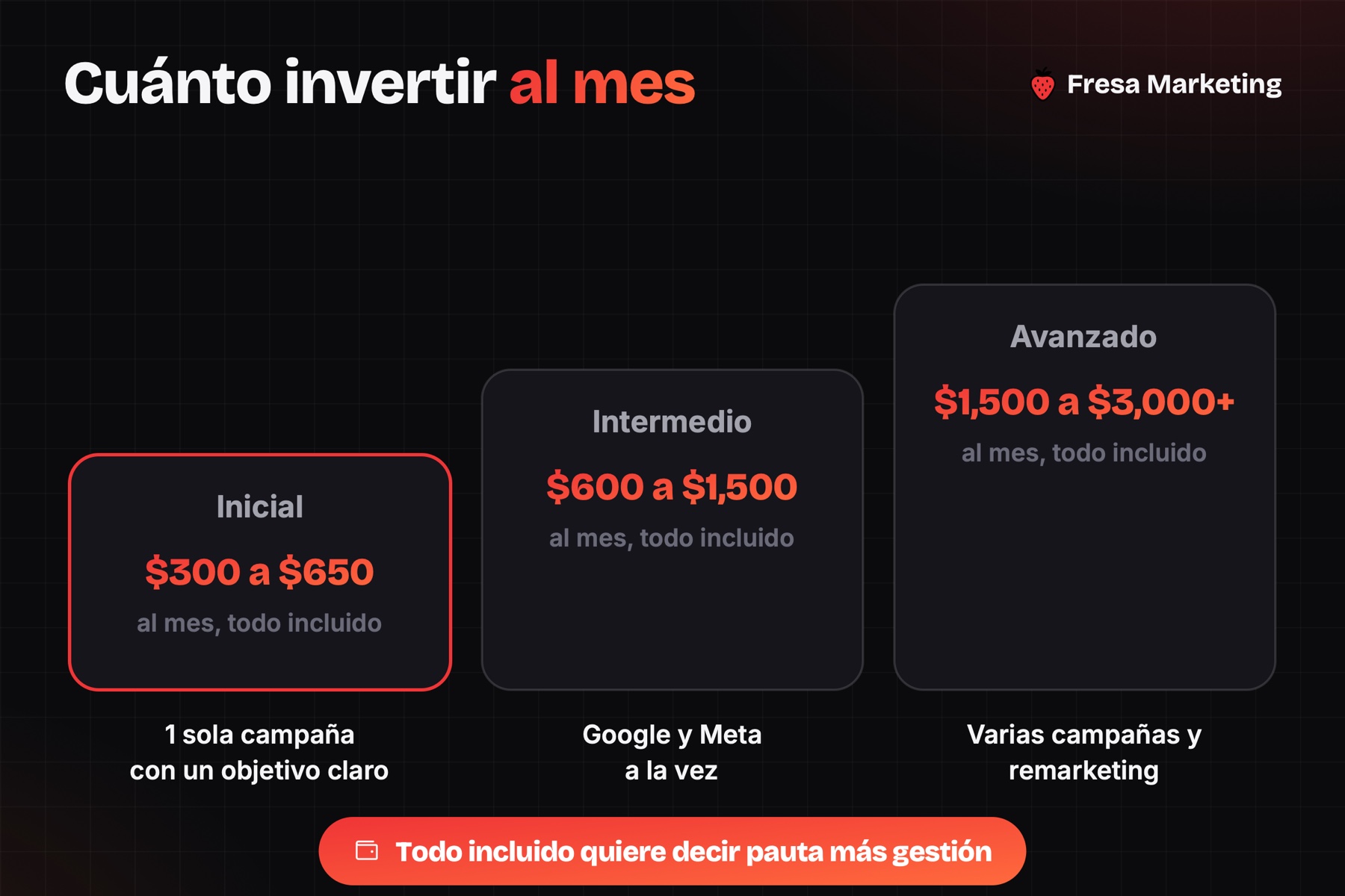 Cuánto invertir en publicidad digital en Panamá por nivel de presupuesto