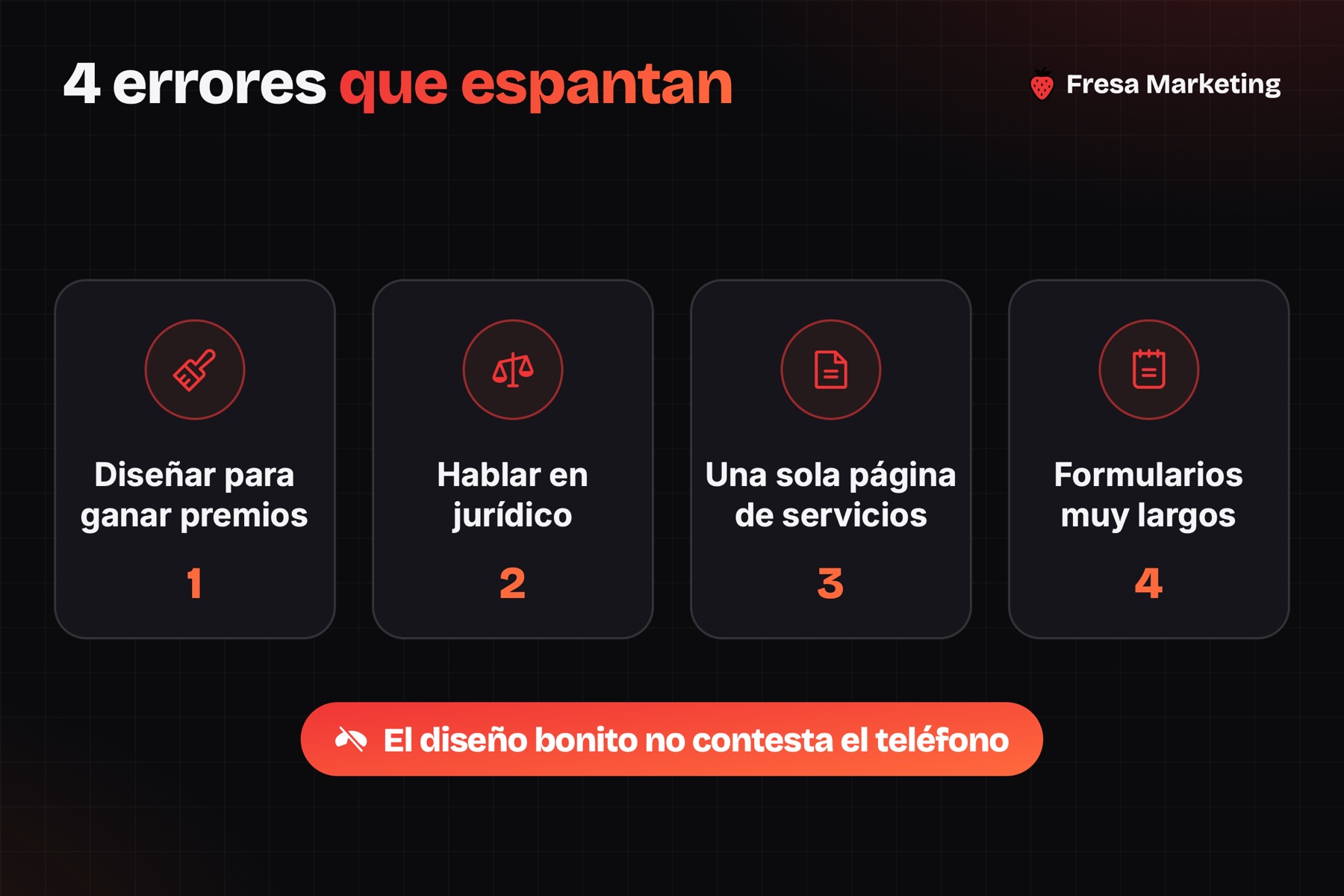 4 errores de diseño web para abogados en panamá: premios, jerga, una sola página y formularios largos