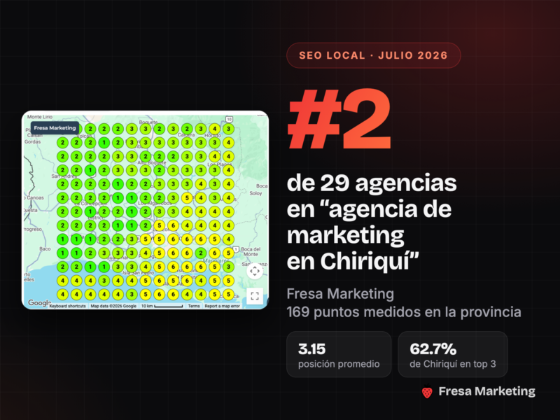 Portada del caso: Fresa Marketing #2 de 29 agencias para agencia de marketing en Chiriquí
