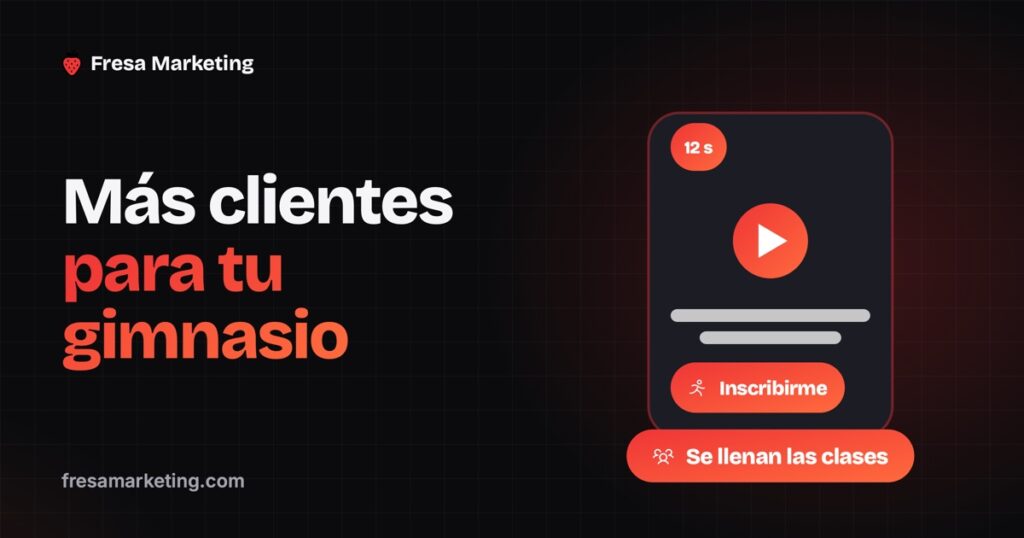 Portada de cómo conseguir más clientes para mi gimnasio: un video corto con inscripción