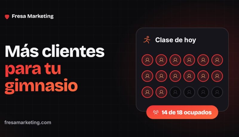 Portada de cómo conseguir más clientes para gimnasio en panamá: una clase con 14 de 18 cupos ocupados