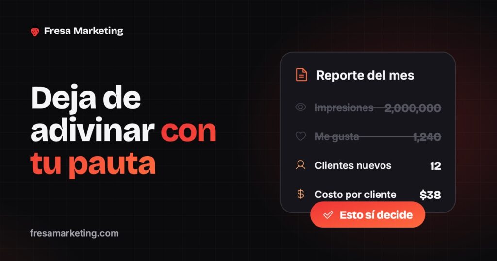 Portada de cómo medir resultados de publicidad digital: un reporte con clientes nuevos y costo