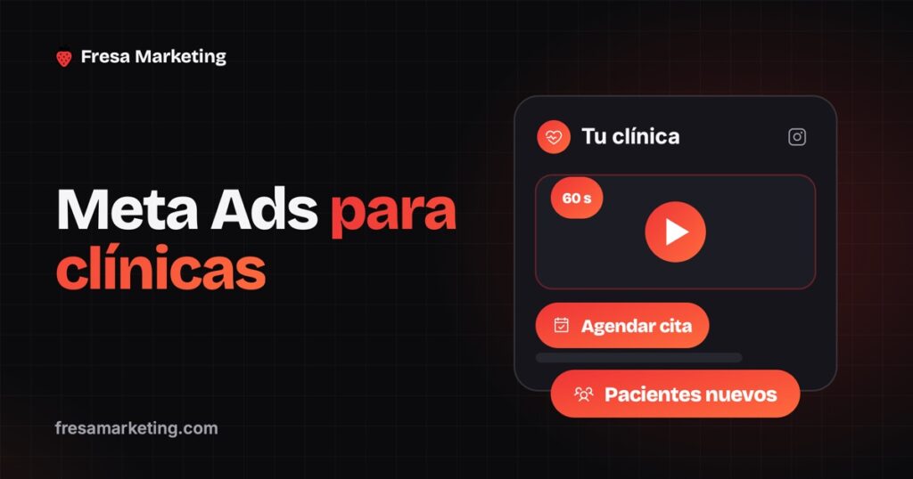 Portada de meta ads para clínicas: un video del doctor con el botón de agendar cita