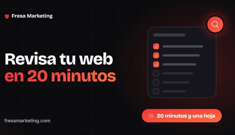 Portada de análisis de sitio web en panamá: la hoja con las revisiones marcadas
