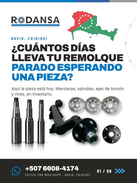 Anuncio de RODANSA: cuántos días lleva tu remolque parado esperando una pieza