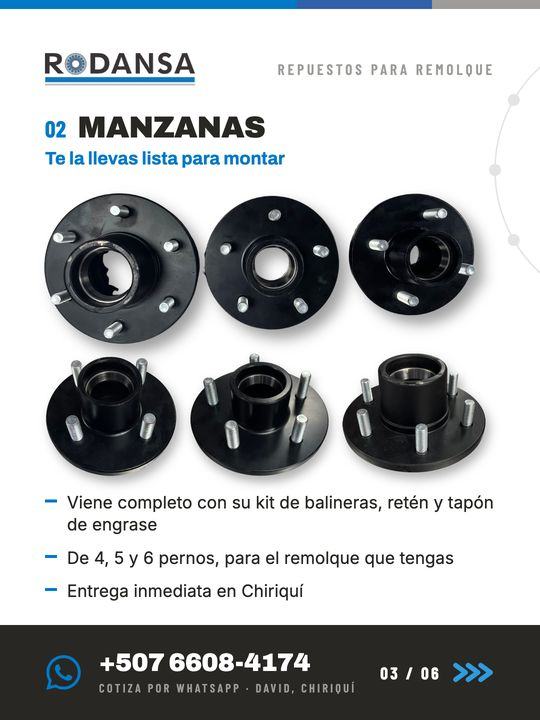 Catálogo de RODANSA: manzanas de 4, 5 y 6 pernos